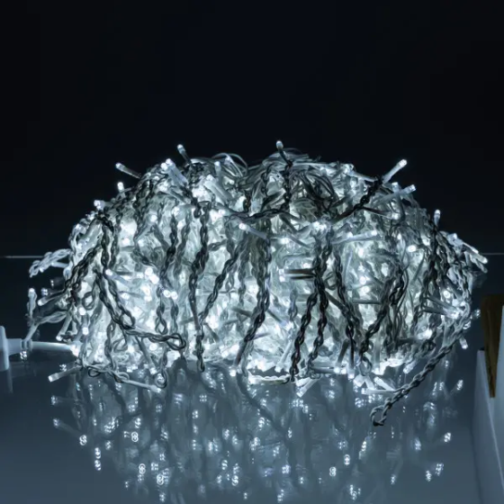Вулична гірлянда Бахрома 50 м 600 LED білий провід Білий 50MWW Київ