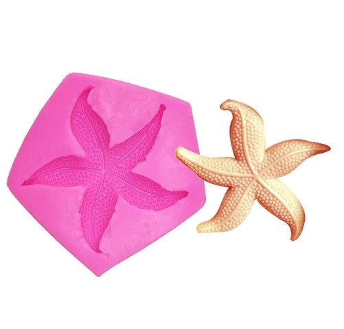 Молд силиконовый Морская звезда 55 мм розовый Киев - изображение 3