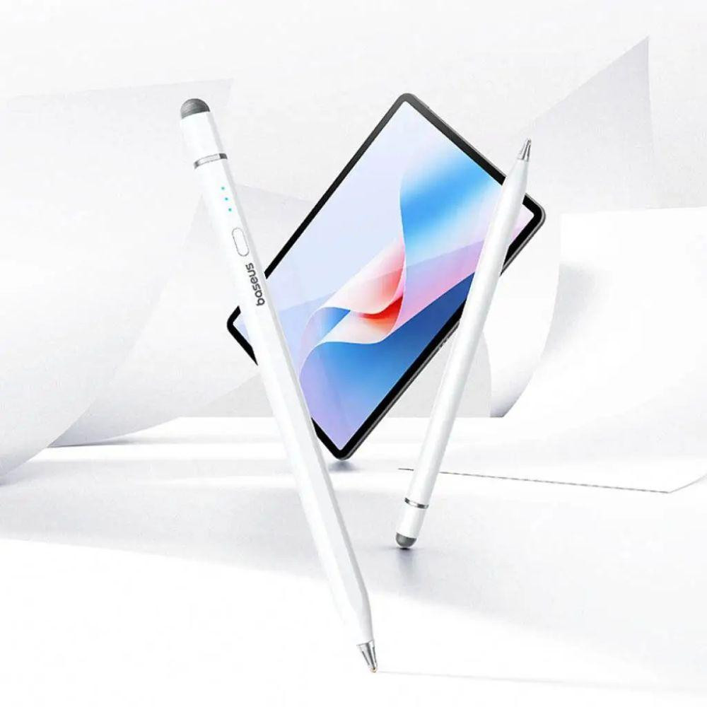 Стилус Baseus Wise Writing HN1 Universal Version Wired Charging 2-in-1 Stylus For HUAWEI/XIAOMI Moon White (With Type-C Cable*1 Одеса - фото 4