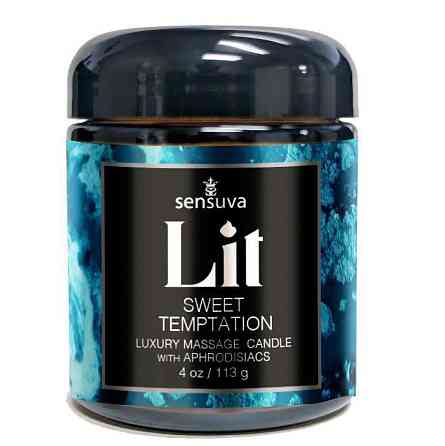 Масажна свічка Sensuva Lit Sweet Temptation Massage Candle 113г Sex Aura Київ