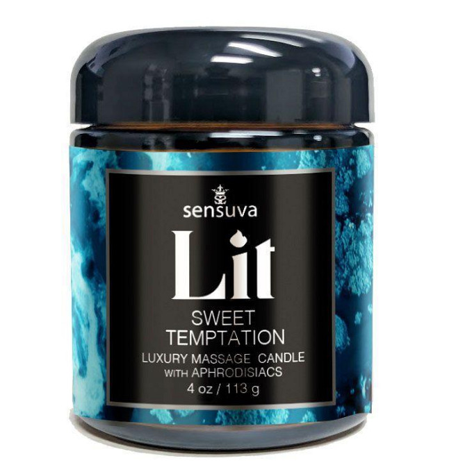 Массажная свеча Sensuva Lit Sweet Temptation Massage Candle 113г Sex Aura Киев - изображение 1