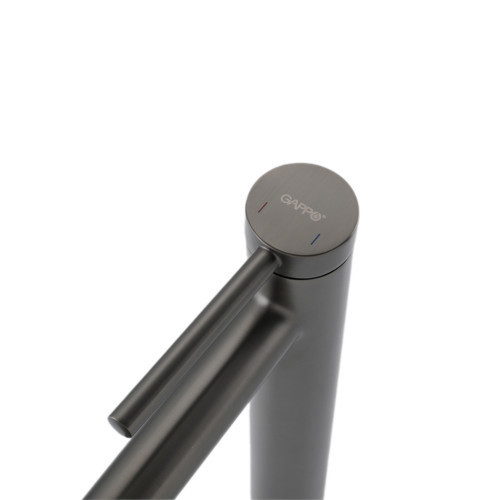 Змішувач для раковини високий Gappo G1006-29 графіт Київ - фото 4