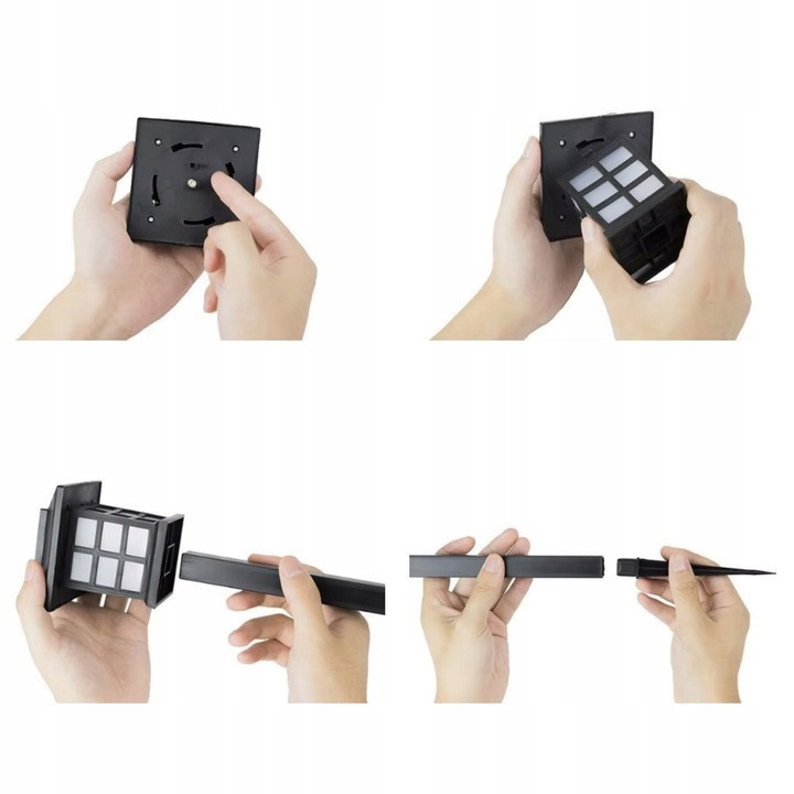 Садовий світильник на сонячній батареї з датчиком сутінки комплект 6 шт Gardlov (25421) Нововолинськ - фото 6