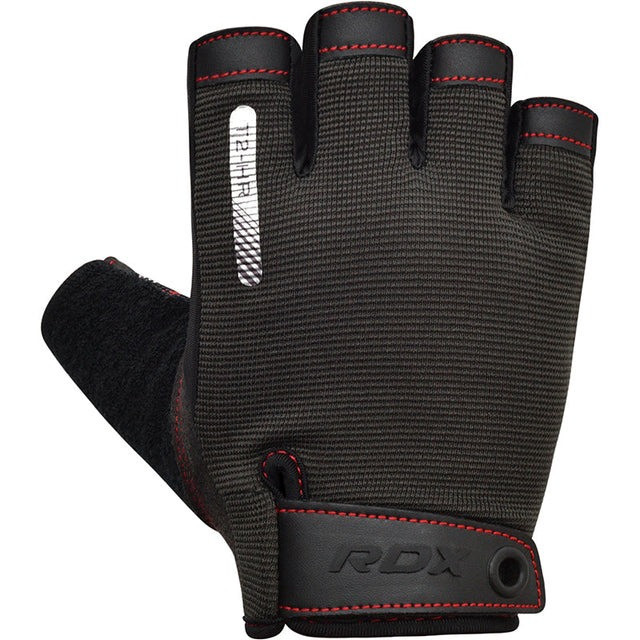 Рукавички для фітнесу RDX T2 Half Red XL Каменское - изображение 5