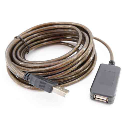 USB 2.0 подовжувач активний репітер, кабель AM-AF, довжина 10м для ПК, ноутбука та пристроїв Київ
