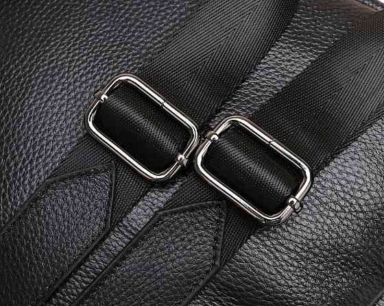 Жіночий міський рюкзак Tiding Bag (31 х 27 х 15 см) з натуральної шкіри Чорний Вінниця