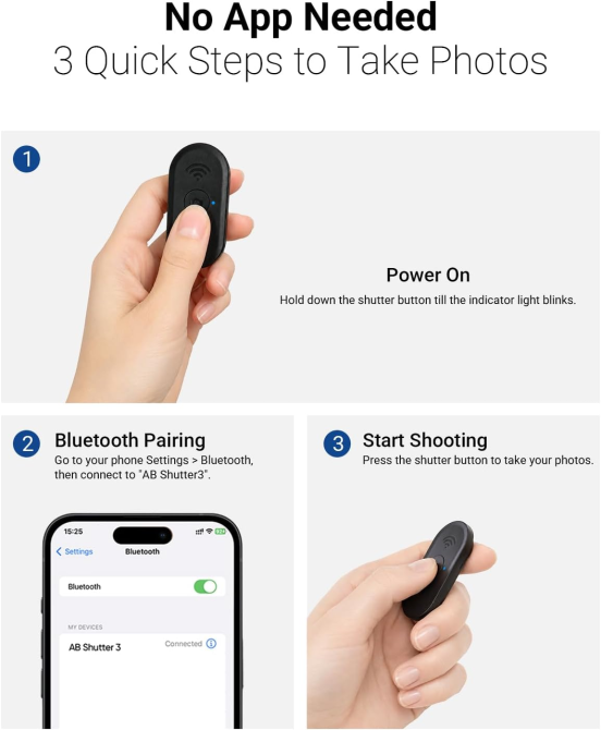 Штатив-монопод Vimose B04 для телефона 2-в-1 до 158 см, Bluetooth-пульт, поворотный держатель, алюминиевый Киев - изображение 7