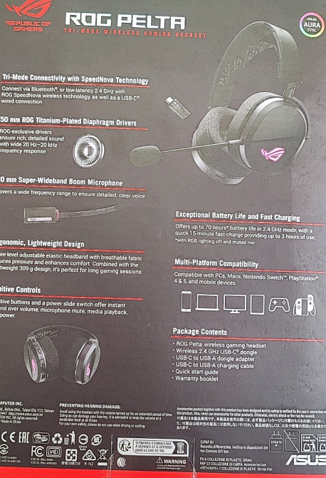 Наушники ROG PELTA Black. Харьков - изображение 1