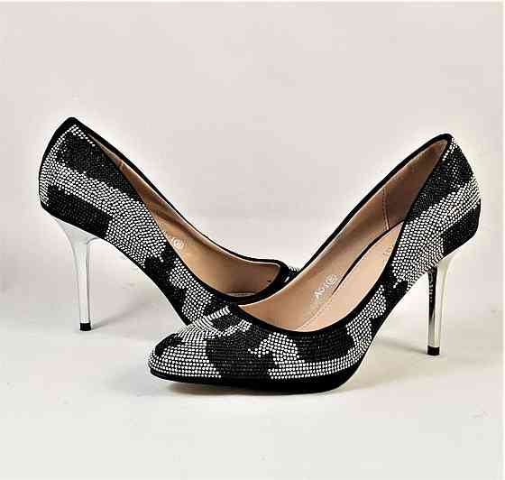 Жіночі Чорні Туфлі на Каблуку Шпильке Модельні (розміри: 36,37,38,39) — 01 Дніпро