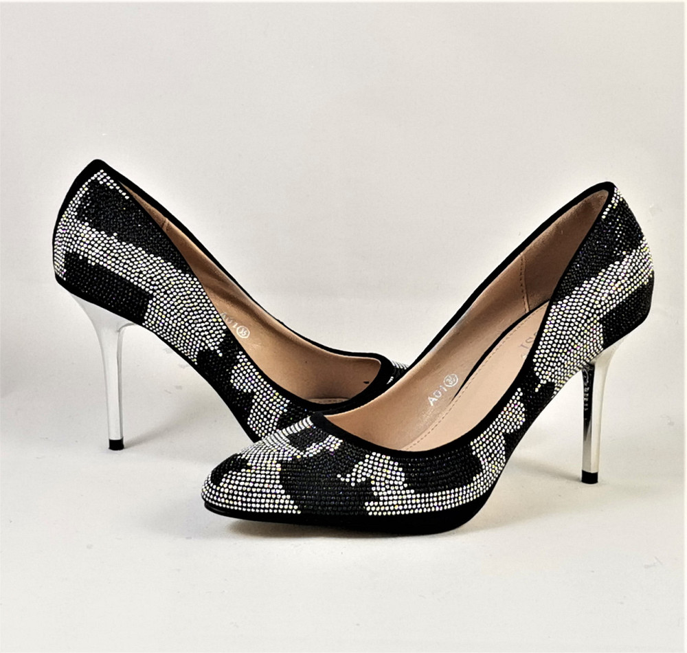 Жіночі Чорні Туфлі на Каблуку Шпильке Модельні (розміри: 36,37,38,39) — 01 Дніпро - фото 2