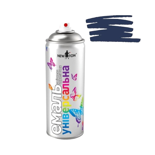 Емаль універсальна 400мл 5003 глибокий синій аерозоль NEW TON Житомир - фото 3