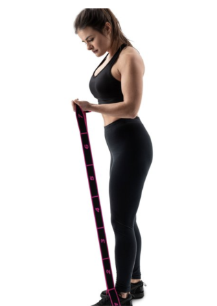 Резинка для фітнесу з петлями 12-30кг HS-N904GB рожева Київ