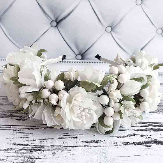 Ободок обруч с розочками 