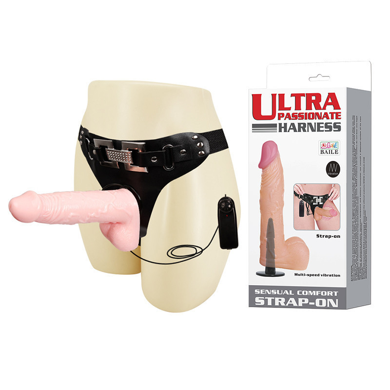 Страпон - Ultra Passionate Harness Vibrating, 16.5 см Sex Aura Київ - фото 1