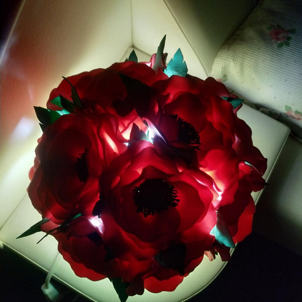 Світильник-нічник "Букет червоних маків" Дніпро - фото 10