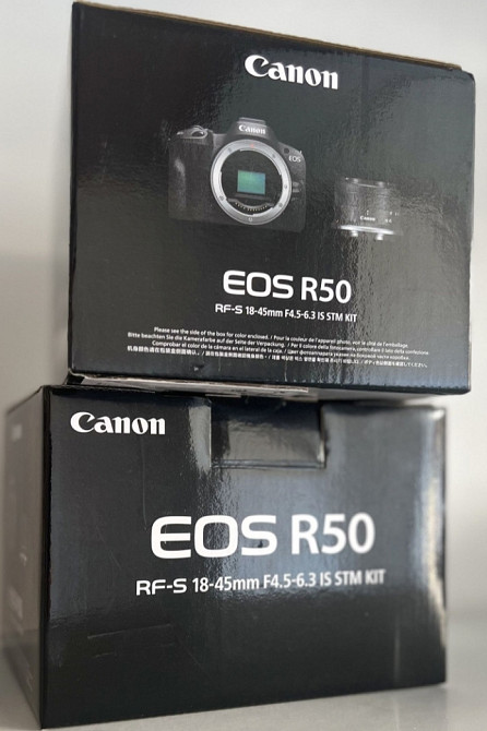 Фотоаппарат: Canon EOS R50 Kit RF-S 18-45mm. IS STM Black (5811C033). Харьков - изображение 2