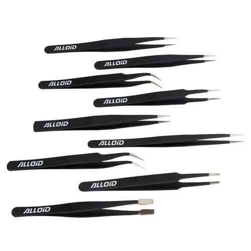 Набір пінцетів радіотехнічних 9 од  (NP-9494) Alloid Одеса