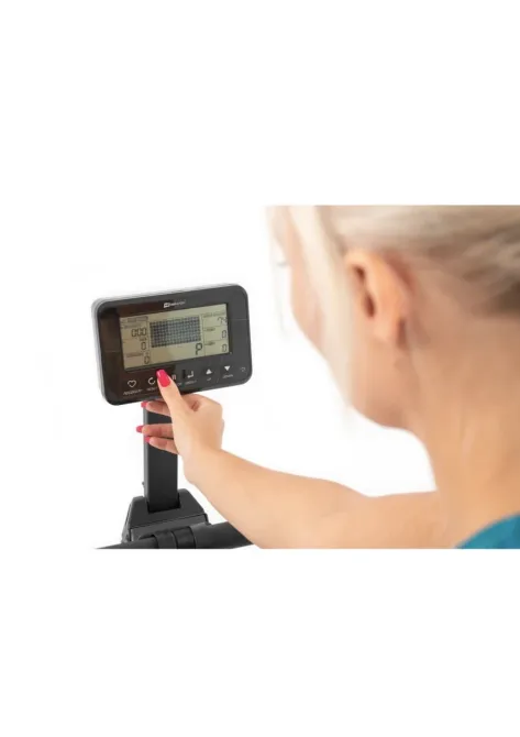 Гребний тренажер Hop-Sport HS-095R Spike електромагнітний + мат чорний Київ - фото 3