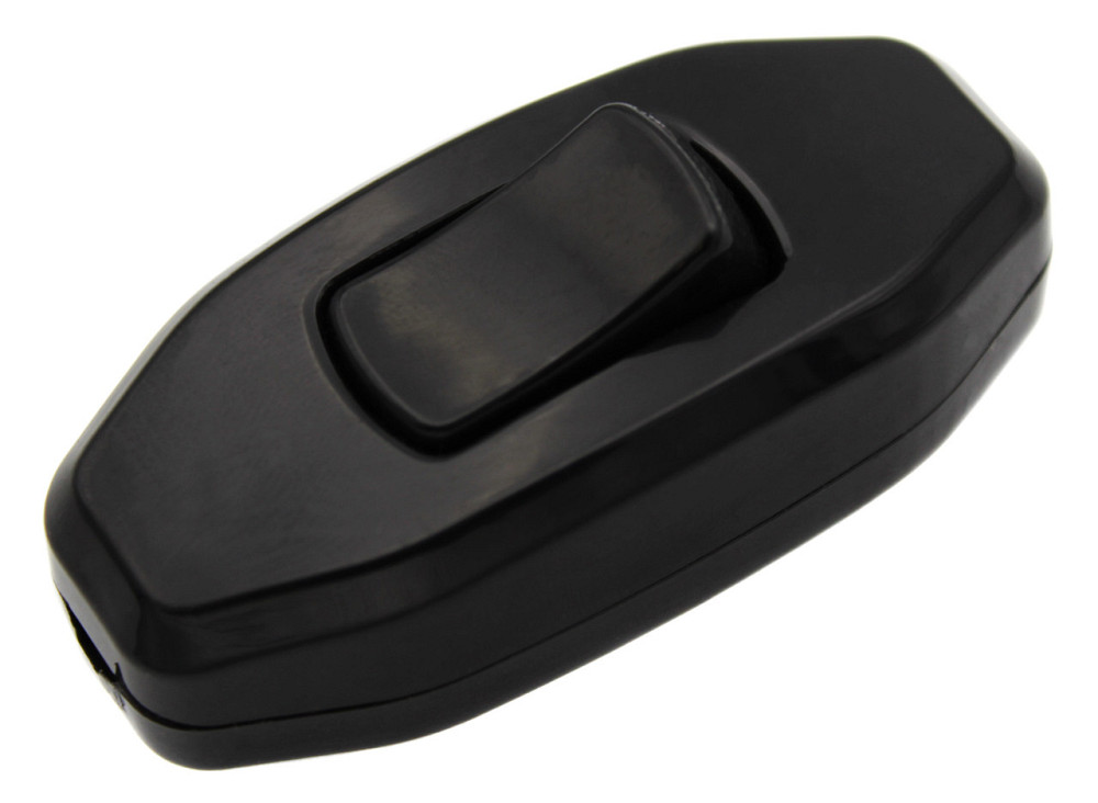 Выключатель на бра DE-PA 6A 250V Чёрный Днепр - изображение 1