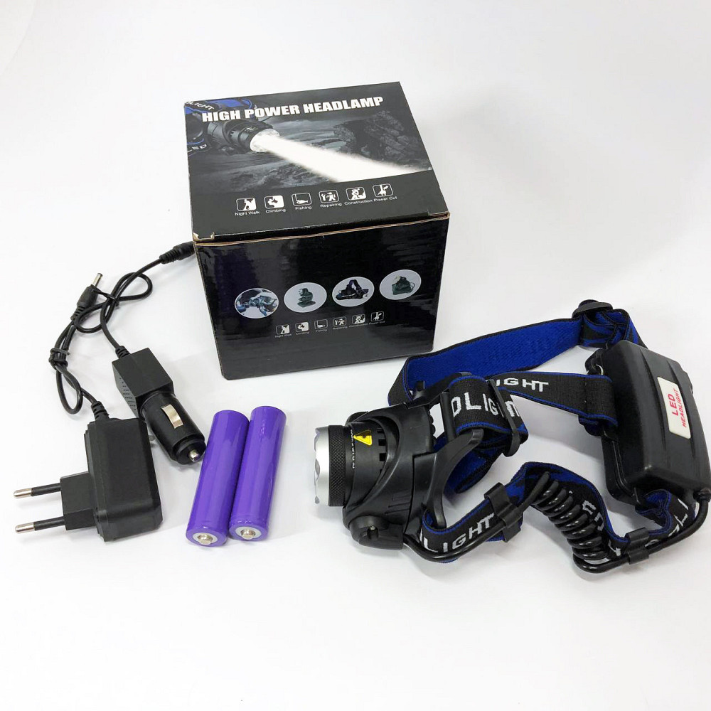 Фонарик налобник PLD-T115-PM30-TG, Налобная лампа, Налобный фонарь с линзой, Налобный ZW-163 фонарик bailong Киев - изображение 3