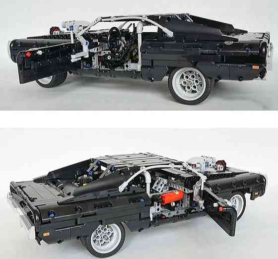 Конструктор машинка Technic Dodge Charger Домініка Торетто 1077 деталей Маштаб 1:10 Додж Чарджер чорний Київ