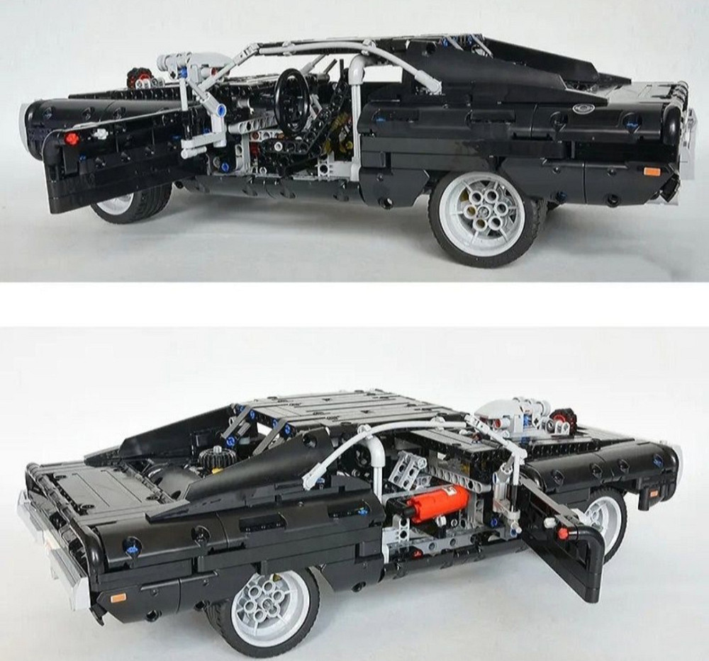 Конструктор машинка Technic Dodge Charger Домініка Торетто 1077 деталей Маштаб 1:10 Додж Чарджер чорний Київ - фото 5
