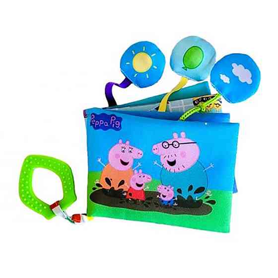 М'яка книжечка "Свинка Пеппа" МС 080602-04 з прорізувачем Вінниця