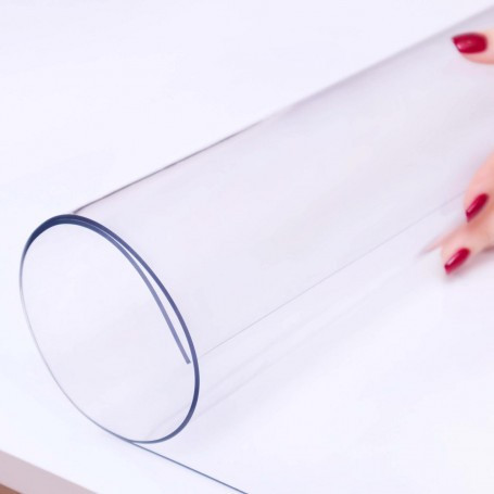 Мягкое стекло Прозрачная силиконовая скатерть на стол Soft Glass Защита для мебели 1.3х1.0 м (толщин Винница - изображение 1