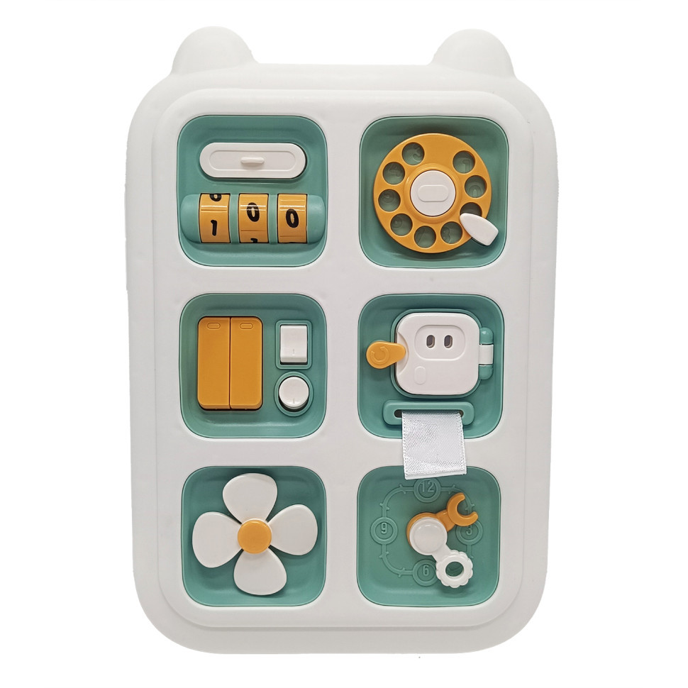 Бизиборд для развития мелкой моторики YL1055A отличный игровой процесс Зеленый Винница - изображение 1