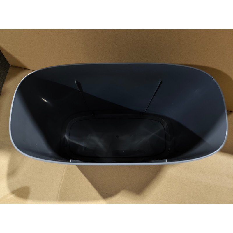 Овальное сенсорное мусорное ведро Mixxus Flat-TC0109 графит 9 л Харьков - изображение 12