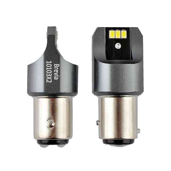 Автолампа Brevia Power LED P21/5W 330Lm 6x3020SMD 12/24V CANbus, 2шт Львів