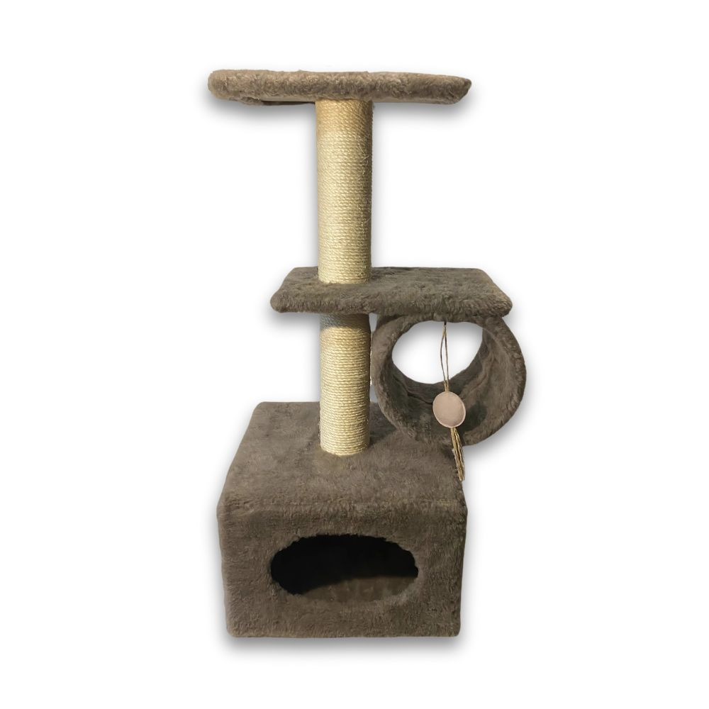 Дряпка Природа Саванна для котив з барабаном капучино 38x38x90 см Київ - фото 2