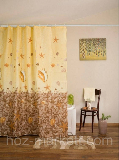 Штора для душа тканевая Miranda Subakua 180 см х 200 см производство Турция Харьков - изображение 5