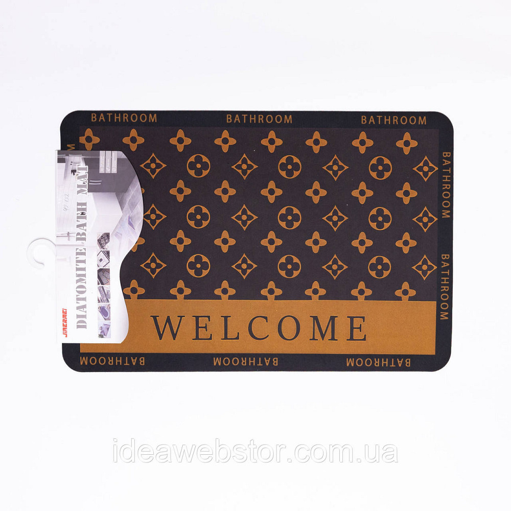 Килимок придверний Welcome 58*38 см діатомітовий Yiwu HP-42-132 Київ - фото 4