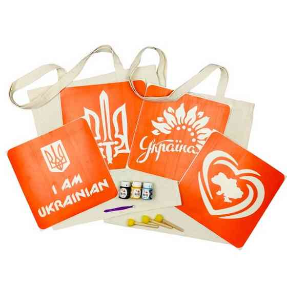 Набір для творчості "Екосумка бязь Мапа України, Україна квітуча" bag-b-n080-n058 Вінниця