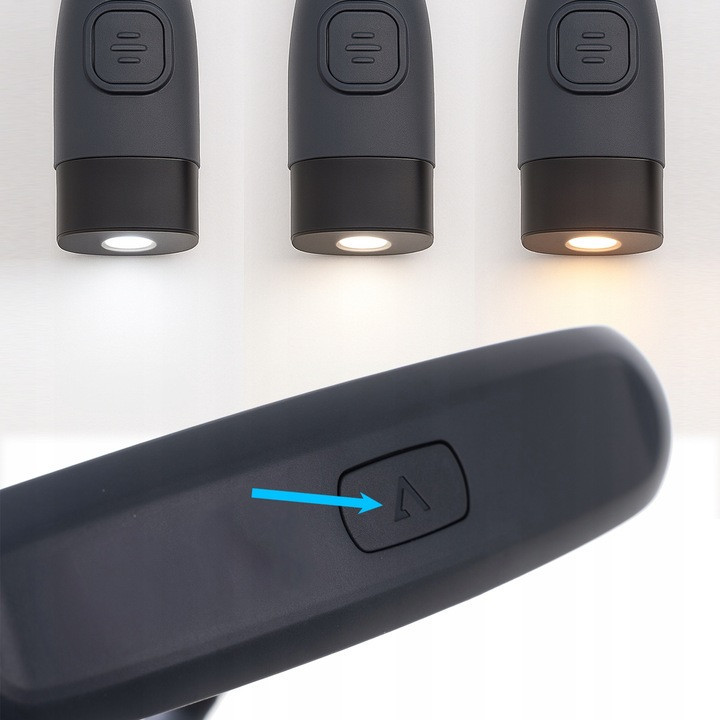 Светодиодная лампа для чтения на шею 3 уровня яркости Izoxis (25675) Нововолынск - изображение 3