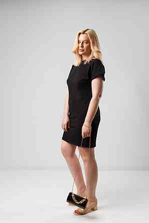 Летнее платье с карманами Nirvana батал 50-52, Черный Киев