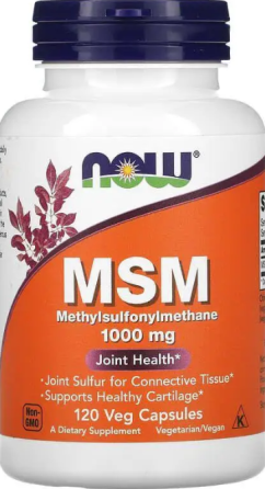 Метилсульфонілметан Now Foods MSM Methylsulfonylmethane 1000 мг 120 капс Київ