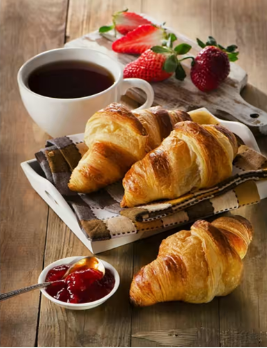 Набір для творчості алмазна картина Ранкові круасани Strateg розміром 40х50 см кр (GC77374), шт Киев - изображение 1