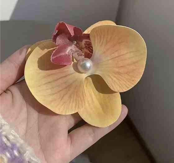 Затискач для волосся Орхідея Жовтий Сміла