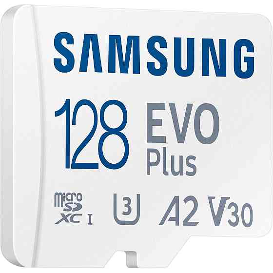 Картка пам'яті MicroSDXC 128 GB UHS-I/U3 Class 10 Samsung Evo Plus R160MB/s + SD-адаптер (MB-MC128SA/EU) ( 128 ГБ ) Харків