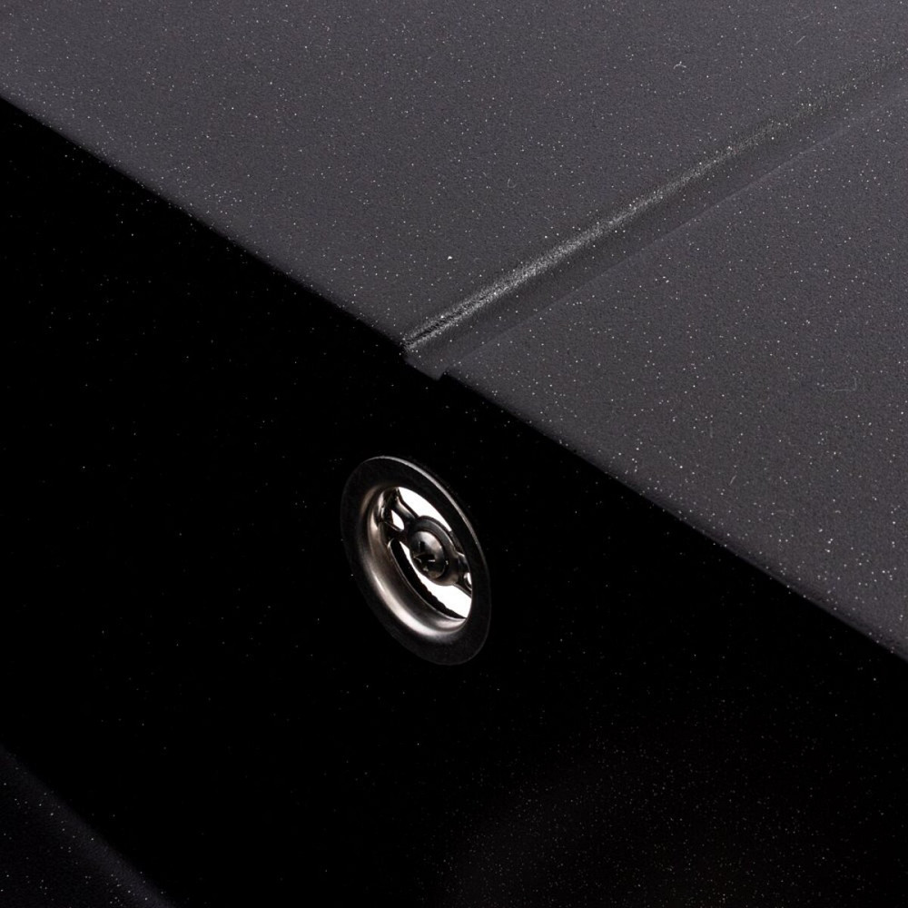 Гранітна мийка VALESO CRIPTA 6550 матова Чорний металік Коломыя - изображение 7