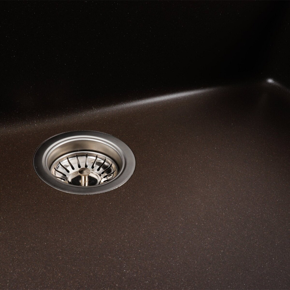 Гранітна мийка для кухні Platinum 7945 Paruana матова Темна скеля Коломыя - изображение 6
