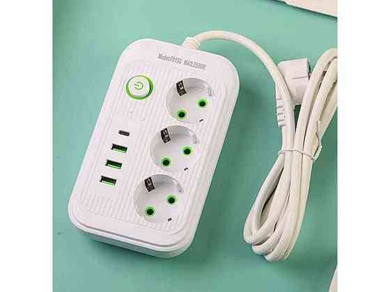 Удлинитель 2м 7 г с/с выключатель F015 2500Вт 10A ТМ POWER SOCKET Киев
