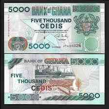 ГАНА 34i GHANA 5000 CEDIS 2003 Unc Полтава