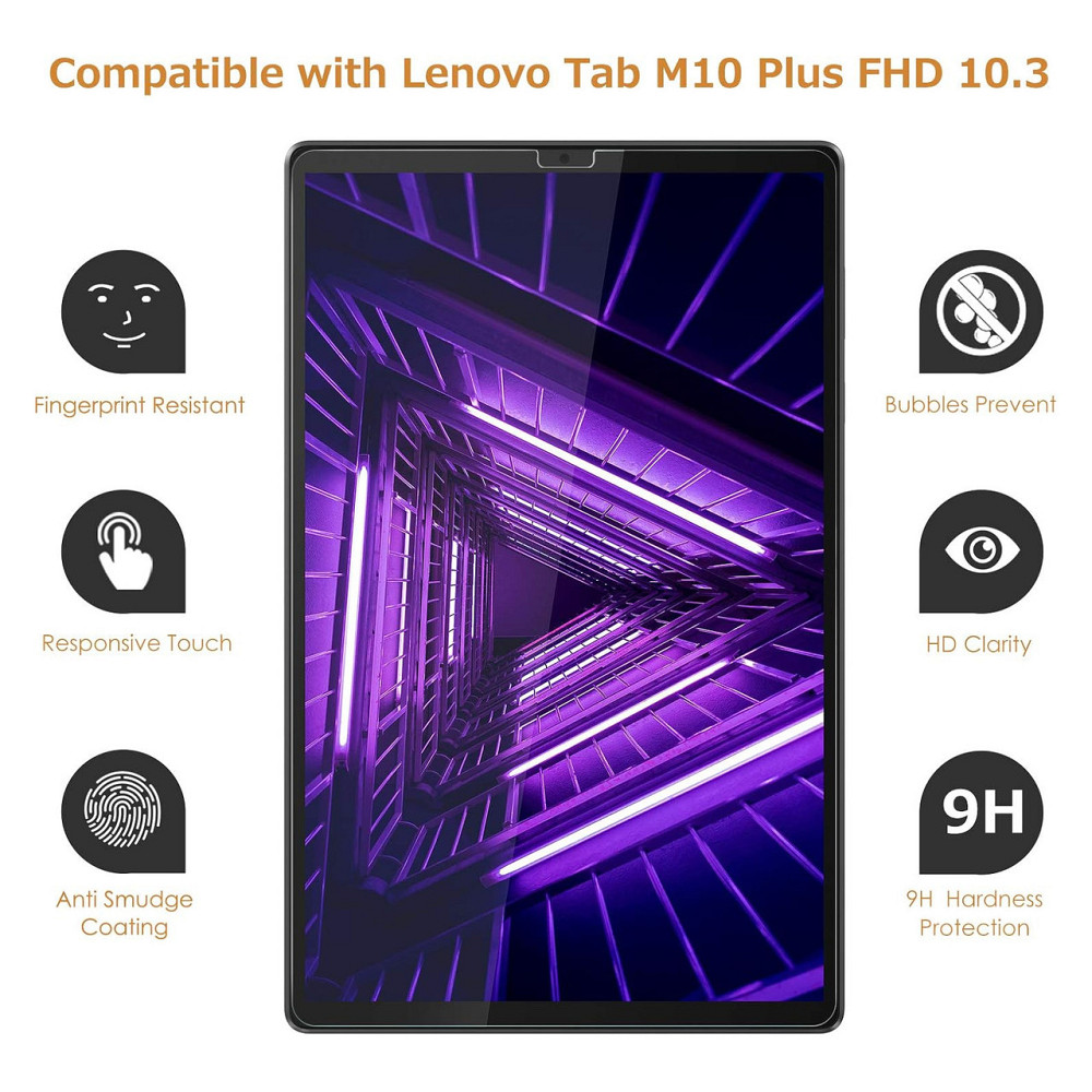 Захисне скло Hianjoo для Lenovo Tab M10 FHD Plus TB-X606F 10,3" 9H антиподряпин 1 шт Київ - фото 7