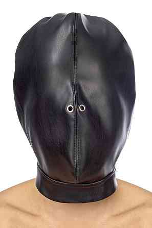 Капюшон для БДСМ Fetish Tentation Closed BDSM hood in leatherette Sex Aura Київ