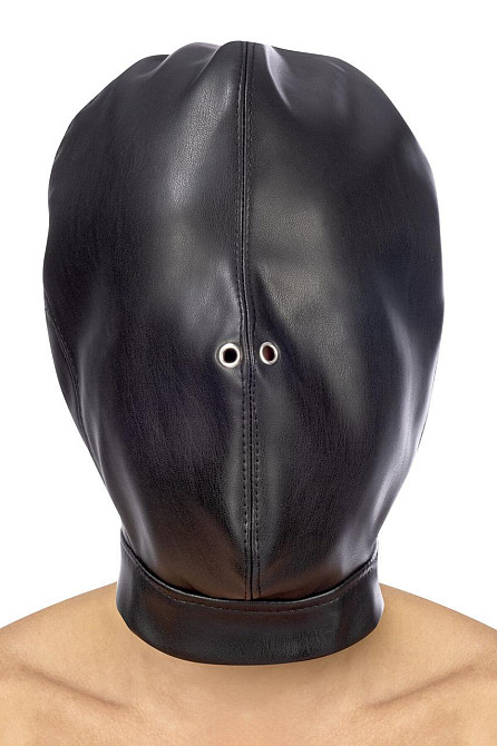Капюшон для БДСМ Fetish Tentation Closed BDSM hood in leatherette Sex Aura Київ - фото 1