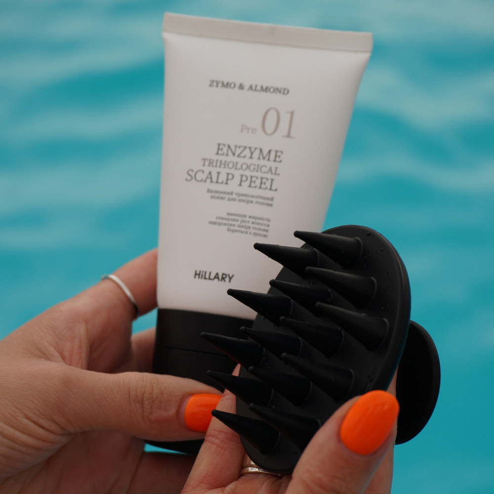 Ензимний пілінг для шкіри голови + Набір для сухого типу волосся Aloe Deep Moisturizing Hillary Київ - фото 4