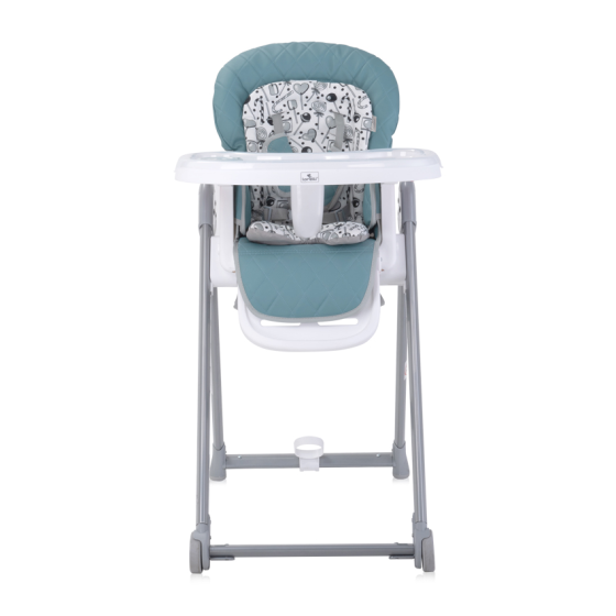 Складной детский стульчик для кормления с рождения Party Arctic Blue Leather Lorelli Голубой Кривой Рог